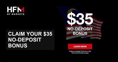 HF Markets $35 Free No Deposit Trading Bonus .